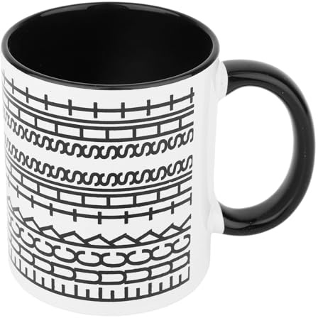 lasuroa Hidden Message Coffee Mug, Funny Ceramic Cup Humor Tea Cup Unique Novelty Gift for Coworkers Work Besties Friends Family Coffee Lover or Office Use (Black)