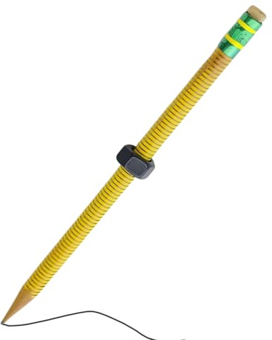 Poludatly Fidget ADHD, filettata con dado girevole, penna fidget in legno, strumento di scrittura portatile, strumento per alleviare lo stress, per scuola, casa, viaggi