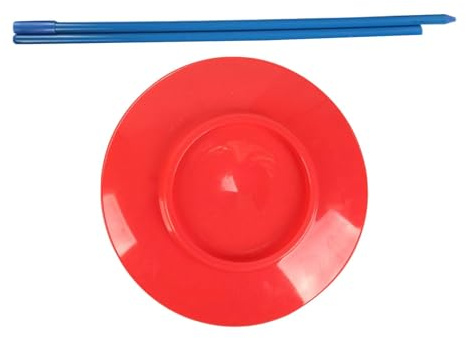 Juggling Plate Game Plate, Red