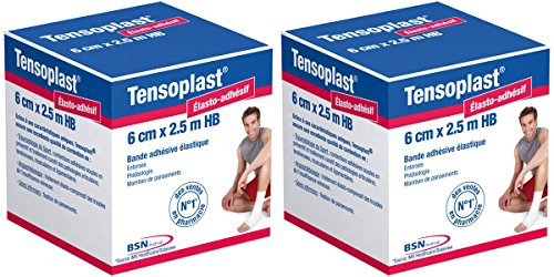 Tensoplast 6 cm x 2,5 m Lot de 2