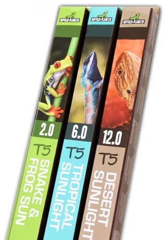 Reptiles-Planet 8W T5 Orm och Groda Solar Belysning, 29 cm Längd x 1.6 cm Diameter