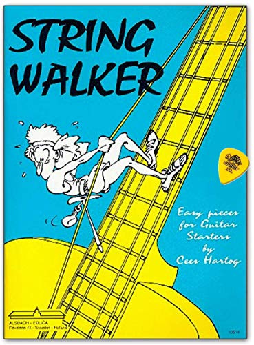 String Walker easy pieces for classical guitar - Gitarrenstücke für Anfänger - Notenbuch mit Dunlop Plek
