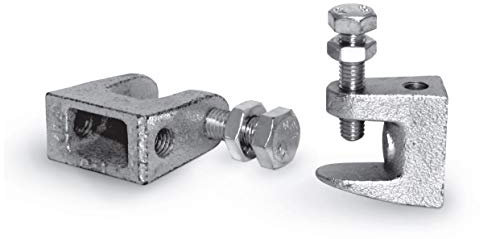 SYSTERM Morsetto supporto in acciaio zincato per sistemi di ventilazione e altri - M6 (6 mm) - set da 10 pezzi