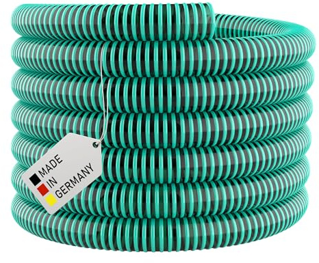 awm® Sugslang – 5 meter grön 32 mm (1 1/4 tum) spiralslang transportslang tryckslang x 32/38
