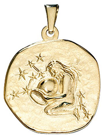 Jobo Sternzeichen-Anhänger Wassermann aus 8 Karat 333 Gold
