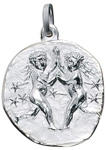 Jobo Sternzeichen-Anhänger Zwilling aus 925 Sterling Silber