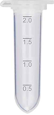 stonylab Tubes à Centrifuger, 2,5 ml Polypropylène Transparent Gradué, Tubes Coniques avec Bouchon à Clip Plat, Lot de 200 Tubes de Laboratoire