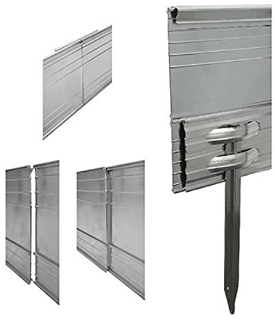 Green-Split Bordure de Jardin en Aluminium Ultra Solide Hauteur: 10-14-24 cm, Longueur: 1-30 m | Bordure Jardin
