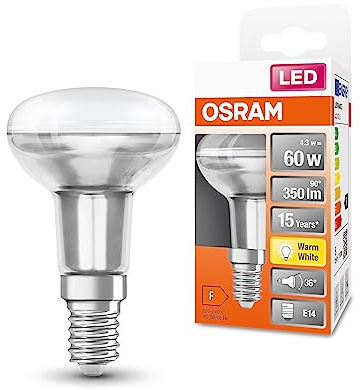 Osram LED Star R50 LED Lampe für E14 Sockel, Reflektor-Lampe, GL, 350 Lumen, warmweiß (2700K), Ersatz für herkömmliche 60W Glühbirnen, nicht dimmbar, 6er-Pack