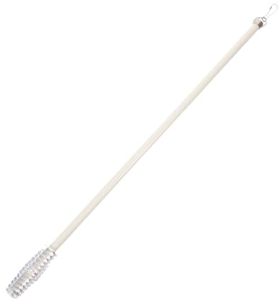 MAGICLULU Curtain Pulls for Closing Curtains Grey Bay Window Blind Rod Drapery Pull Wand No Drill Needed