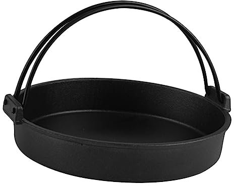 Cabilock Olla Caliente Wok Resistente Hierro Asas Para Parrilla Accesorio De Cocina