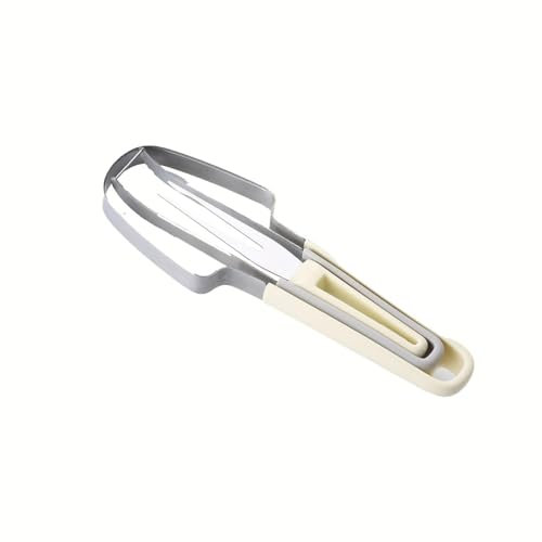 3 in 1 Fruit Tool Set Fruit Carving, Watermelon Fork, Watermelon Ball Cutter Food Cantaloupe Peeler, Used for Fruit Decoration Kitchen Fruit Shop (Beige)