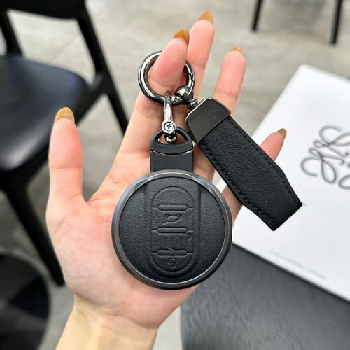 OPBVXQ Autoschlüssel Hülle für BMW MINI JCW countryman2024 CLUBM ANCOOPERF, Klappschlüssel Etui Gehäuse Fernbedienung Schutzhülle Auto Schlüssel Hybrid Schlüsselhülle Damen Männer, D