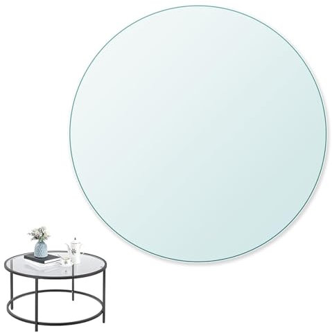 Glasplatte Rund Tischplatte Wetterfest Gehärtetes Glas, Glasplatte for Weinfass, for Esstisch 36 50 60 70 80 100cm, Tempered Glass DIY Table, Outdoor Glastisch Einfach Zu Säubern(58CM(23INCH))