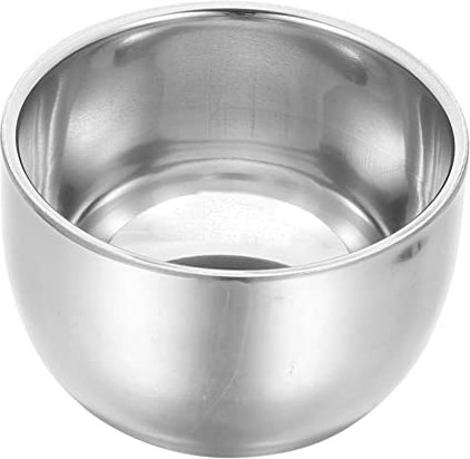 WOONEKY 3stücke Stainless Steel Shaving Bowl Doppellagige Rasierschale Für Rutschfester Griff Design Für Nutzung Für Traditionelle Nassrasur