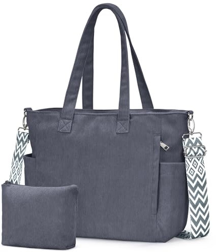 oscaurt Cord Tasche Handtasche Tote Bag Groß Shopper Tasche Damen Umhängetasche Schultertasche Beuteltasche Damen Crossbody Bag für Arbeit Einkaufen Reisen Geschenke