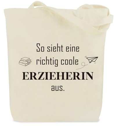 sidaopiu Abschiedsgeschenk Erzieherin,Danke Geschenk Erzieherin Abschied Dankeschön Geschenke für Erzieherinnen Lehrerin Abschluss Weihnachten Ruhestand Ideen Einkaufstaschen