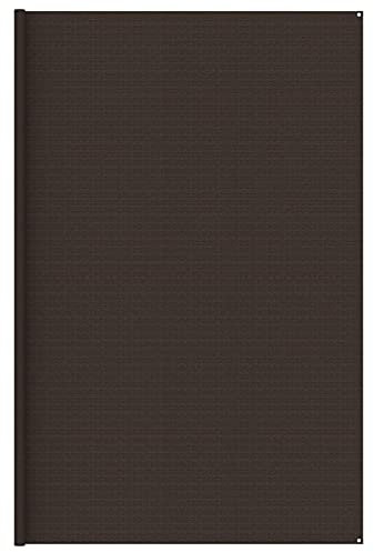Sufrk Zeltteppich Teppich Camping Zeltteppich Camping Vorzeltteppich 400x400 cm Braun