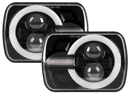 Faro Proiettore Anteriore Faro Principale 5x7 Pollici Drl Segnale Di Svolta Hi-Lo Fascio Proiettore A LED Per Camioncino Per Chevrolet Per Express 3500 2500 1500 Fari Anteriori