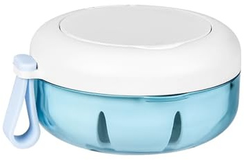 SQOYEI PP Nettoyage Boite Dentier Adulte avec Miroir Magnétique, Sceau Boite Gouttiere Dentaire Drain de Stockage 2 Et 1, Boite Appareil Dentaire pour Le Camping Portable