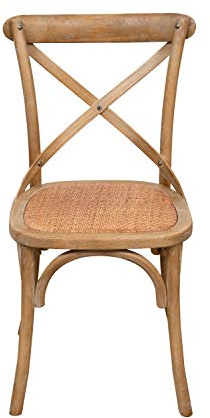 Biscottini Silla de jardín - Sillas de madera - Silla de comedor - Sillas de restaurante y cocina Estilo Thonet - Estilo rústico 47 x 88 x 44 cm