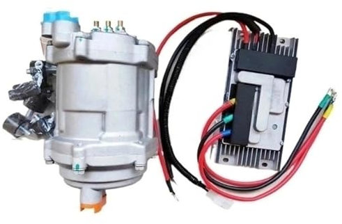 OLCYBDFC Compresseur de climatisation for Voiture, Compatible avec Camion, Bus, Tracteur, Voiture, climatiseur de stationnement, compresseur électrique 12 V/24 V avec contrôleur(24V Split)