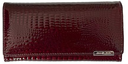 BagandBelt Damen-Bügelbörse-RFID-Kroko-Design Bordeaux (Bordeaux)