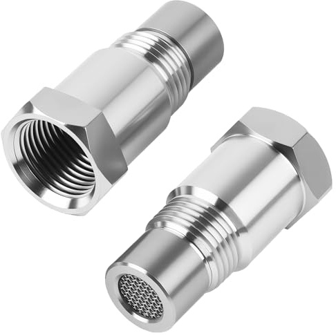 2 Stück Lambdasonde Adapter M18*1,5, Lambda Eliminator 45mm O2 Sauerstoffsensor Extender, Sauerstoffsensor Adapter für Auspuffanlage Universal