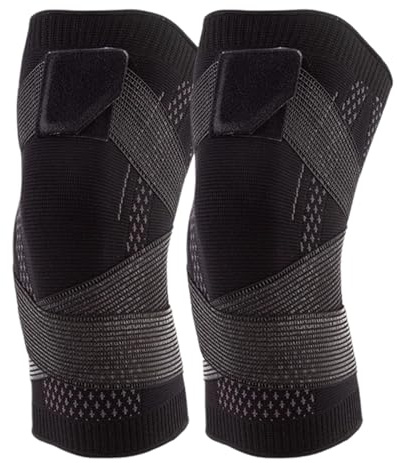 Ginocchiere sportive professionali ginocchiere elastiche in nylon texture adatta per uomini donne adulti tutore in nylon traspirante