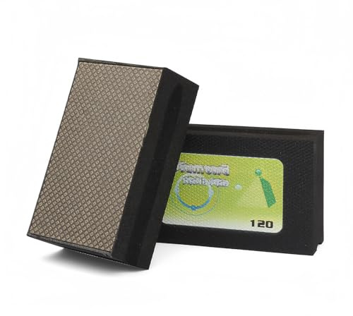 Unifizz 2PCS Blocchi di Levigatura Lucidatura Blocco di Rettifica Diamante Lucidatura Mano Pad Blocco per Granito Marmo Vetro Grinding 120 Grit