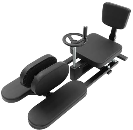 Professioneller Spagattrainer mit Verstellbarem Dehnwinkel 0-210°, Beinpresse Fitnessgerät für Zuhause, Robuste 100kg Tragkraft, Inkl. Komfortkissen & Rollen, für Ballett, Tanz Gymnastik