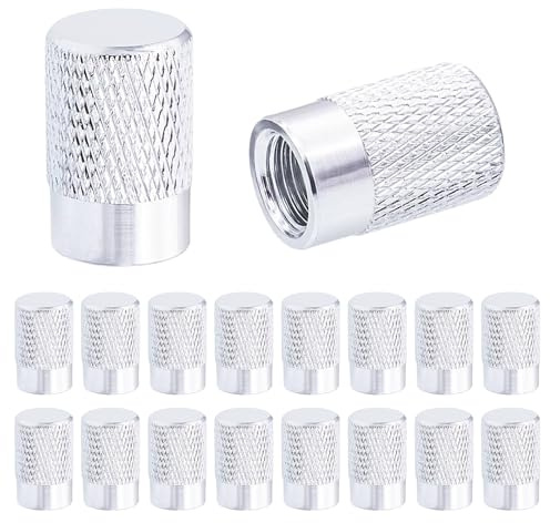 18 Piezas Tapones Valvula Coche de Aluminio Anodizado, Tapas de Válvulas de Neumático Universales, Apones para Rueda de Coche para Moto, Camiones, SUVs, Bici, Llantas Automotriz