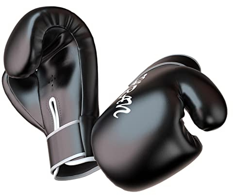 FewNvWa Guantes de Boxeo Protección Artes Marciales Entrenamiento Saco Impacto Cierre Muñeca Material Sintético Adecuados para Niños Ejercicio de Karate