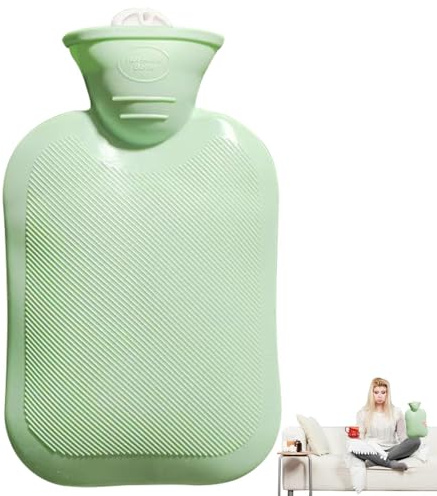 Borsa per bottiglia d'acqua calda - Mini borsa 'acqua calda di riempimento | 'acqua - Borsa ' da 500 ml per impacchi caldi e freddi, scaldapiedi per mani, ideale per i crampi mestruali