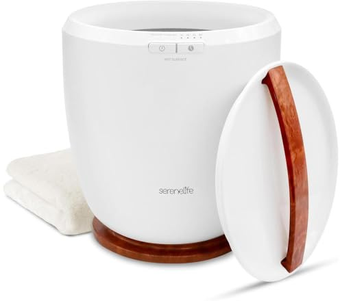 SereneLife Scaldasalviette Elettrico Bagno a Secchiello da Banco con Profumazione Personalizzata, Autospegnimento, 12 L, 500 W, Scaldasalviette per Asciugamano, Coperta, Accappatoio