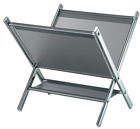 King Collection King Home p1671021 Zeitschriftensammler, Chrom, 41,5 x 39 x 39,5h
