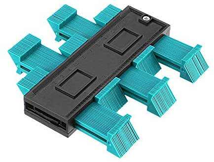 Saker® Contour Duplication Gauge - Magoloft Contour Gauge Duplicator Tool Multi-Functional Plastic Copy Profile Gauge Irregular Measure Ruler for Winding Pipes Ducts and Many Objects(12CM)