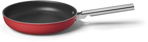 Smeg CKFF2801RDM stekpanna 28 cm röd, non-stick, aluminium, patenterad bas