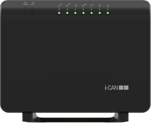 I-CAN THUNDER AX WI-FI 6 Router (DSL/VDSL,FIBRA), WI-FI 6 (WLAN AX) fino a 3.6 Gbit/s, Media Server