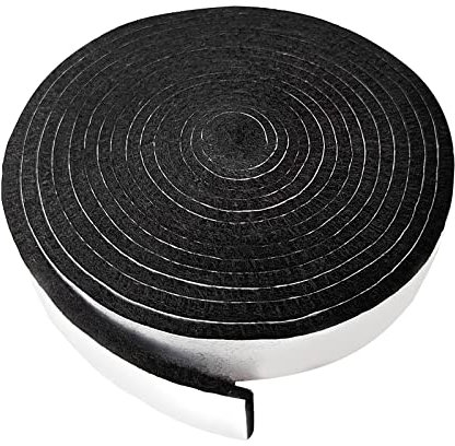 Quantfire High Temp Grill Gasket Replacement for Kamado Joe Joe Jr Grill Accessories, BBQ Smoker Gasket, High Seal Material Self Stick Felt,Black