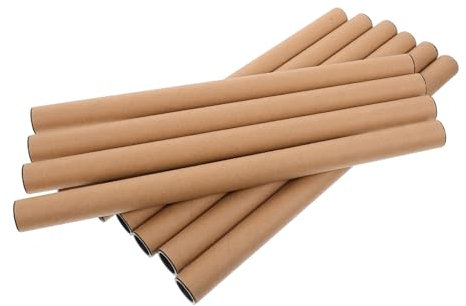 FOYTOKI 10stücke Braune Pappröhren Zum Verpacken Versandröhren Für Poster Gemälde Zeichnungen Und Kunstwerke Zur Sicheren Aufbewahrung Transport
