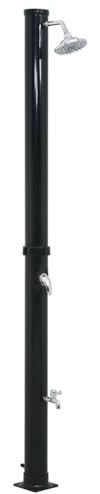 ShGaxin Solardusche Schwarz 220 cm 20 L, Gartendusche Aussendusche, Solar Dusche Für Garten, Garten Dusche, Pool Dusche, Garten Brause, Solardusche Für Garten
