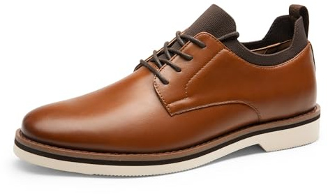 Bruno Marc Snörskor för män klassiska bekväma eleganta skor herr Derby Business Office-skor, Brun, 41.5 EU
