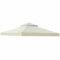 OKYUK Toit de rechange pour tonnelle avec maille respirante, résistante aux UV, stable et imperméable, avec trous de drainage, idéal pour tonnelle de jardin de 3 x 3 m (beige 3 x 3 m)