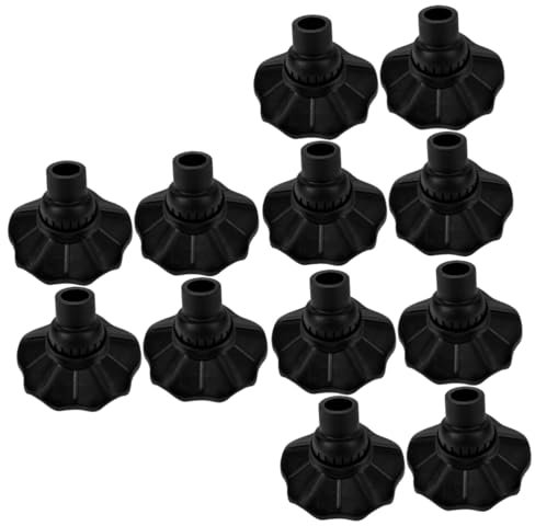 Angoily 3 Sätze Zubehör Für Outdoor-stühle Stopper Im Freien Räder Für Möbel Filzgleiter Für Möbel Kappe Möbel Untersetzer Autositzkissen Pads Black Nylon- 4 Stück * 3