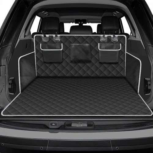 Velquioxyn Car Boot Liner Protector for Mercedes Benz E Class 2019-2024, Nonslip Waterproof Pet Dog Back Seat Cover with Side Protection and Bumper Protection(Bla-ck)