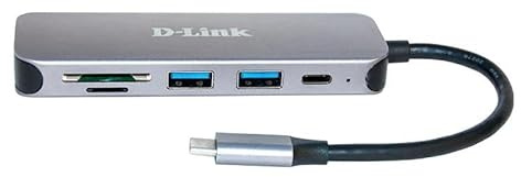 Hub USB-C 5-en-1 con Lector de Tarjetas, múltiples Puertos, Ideal para expandir Conexiones y transferir Datos fácilmente.