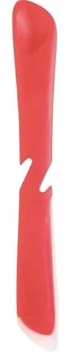 Mastrad – Tartineur 2-en-1 en Silicone avec Insert Acier – Rouge – Spatule & Cuillère Intégrée – Idéal Pour Étaler Pâte à Tartiner, Confiture & Beurre – Rebords Précis – Résistant à 300 °C