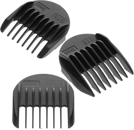 HAMPPLIES 3 piezas Peines para Cortapelos Extra Largos Compatible con Maquinillas y Accesorios de Recorte Duraderos y Ajustables para Cortes Personalizados