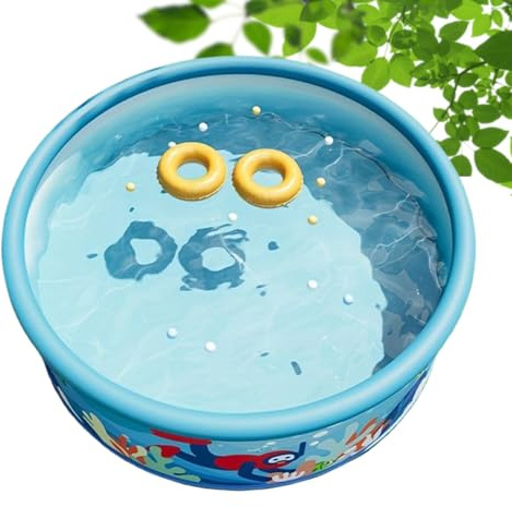 Fenayuu Piscine Enfant - Piscine Pataugeoire,Bassin Ronde PVC Épais pour Adultes Extérieur Jardin Familiale